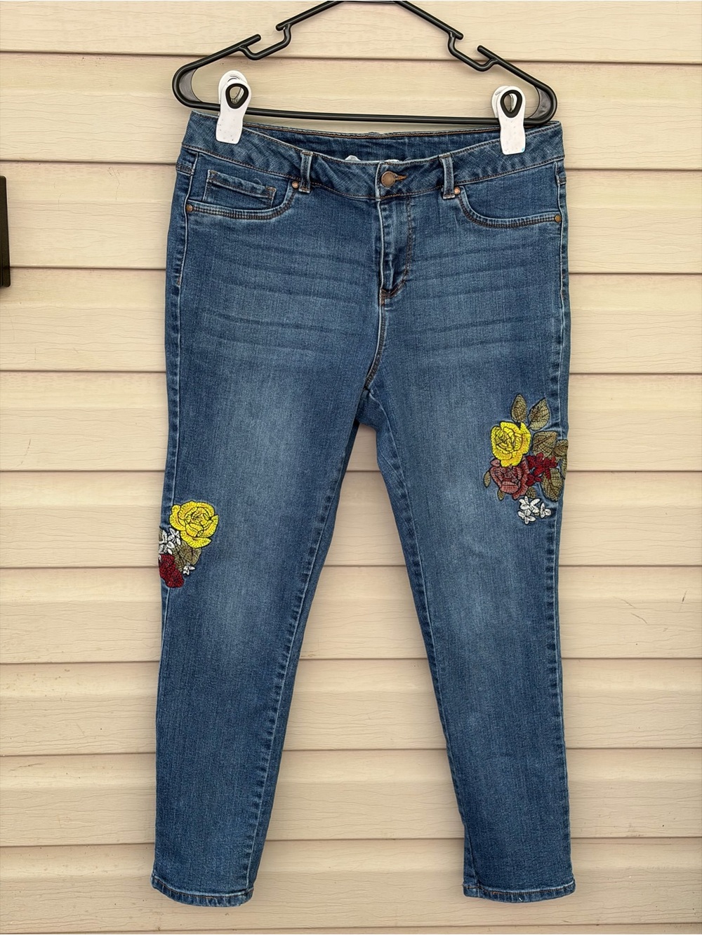 Workshop Republic Cute Comfortable Floral Jeans - Womens US Size 8